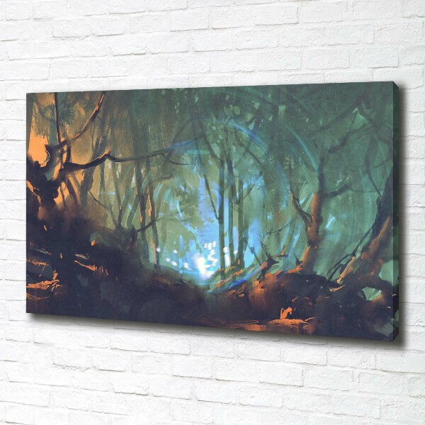 Canvas wall art Mystical forest