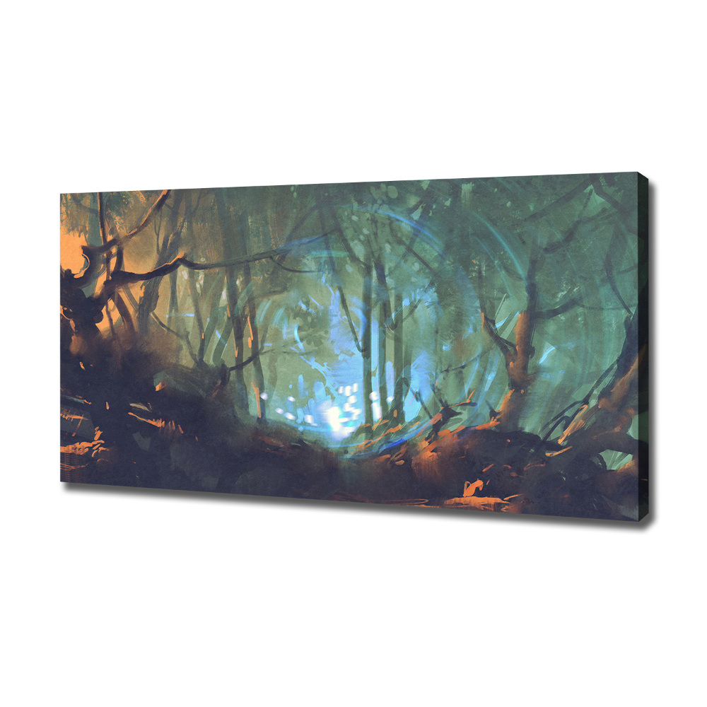 Canvas wall art Mystical forest