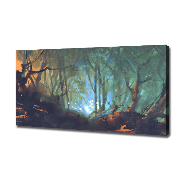 Canvas wall art Mystical forest