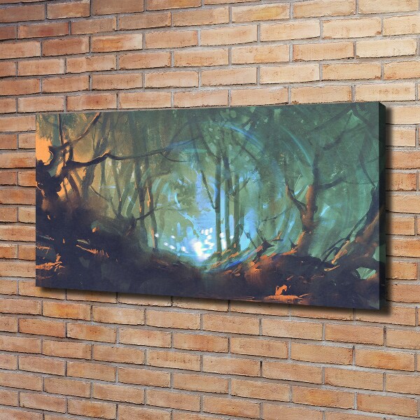 Canvas wall art Mystical forest