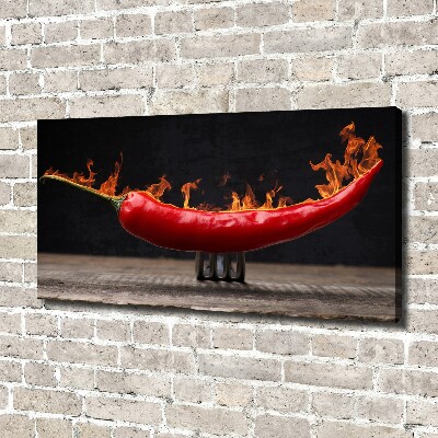 Canvas wall art Chilli pepper