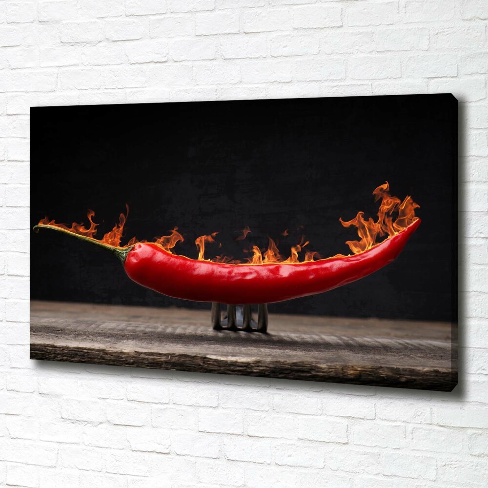 Canvas wall art Chilli pepper