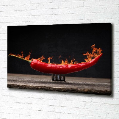 Canvas wall art Chilli pepper