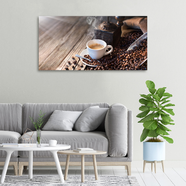 Canvas wall art Morning coffee