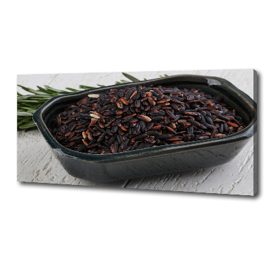 Canvas wall art Wild rice in a bowl