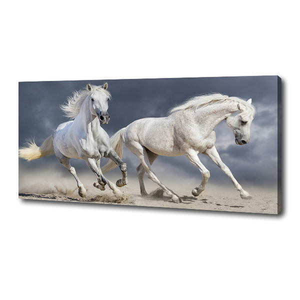 Canvas print White horses beach