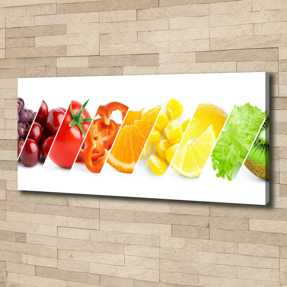 Canvas wall art Fruits and vegetables