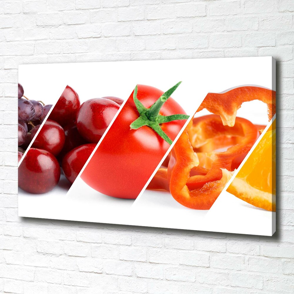 Canvas wall art Fruits and vegetables