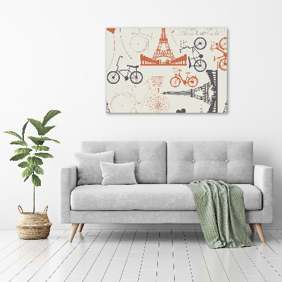 Canvas wall art Symbols of France