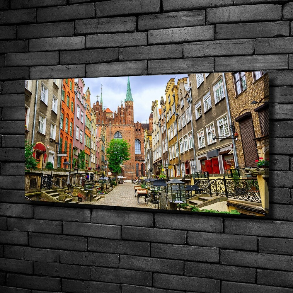 Canvas wall art Gdańsk Poland