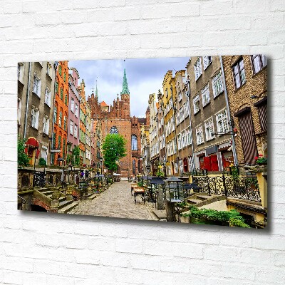 Canvas wall art Gdańsk Poland