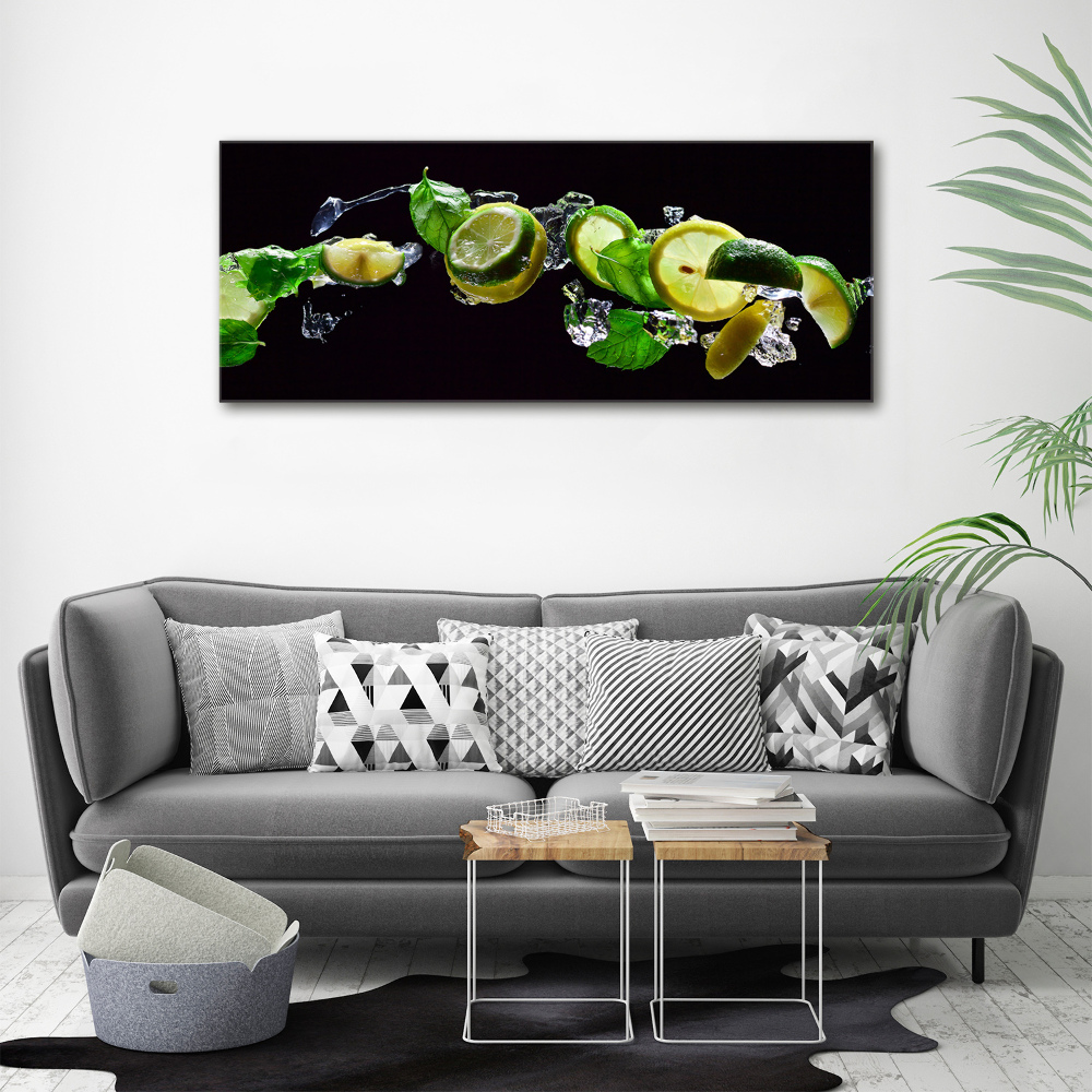 Canvas wall art Lime and lemon