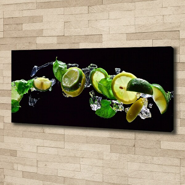 Canvas wall art Lime and lemon