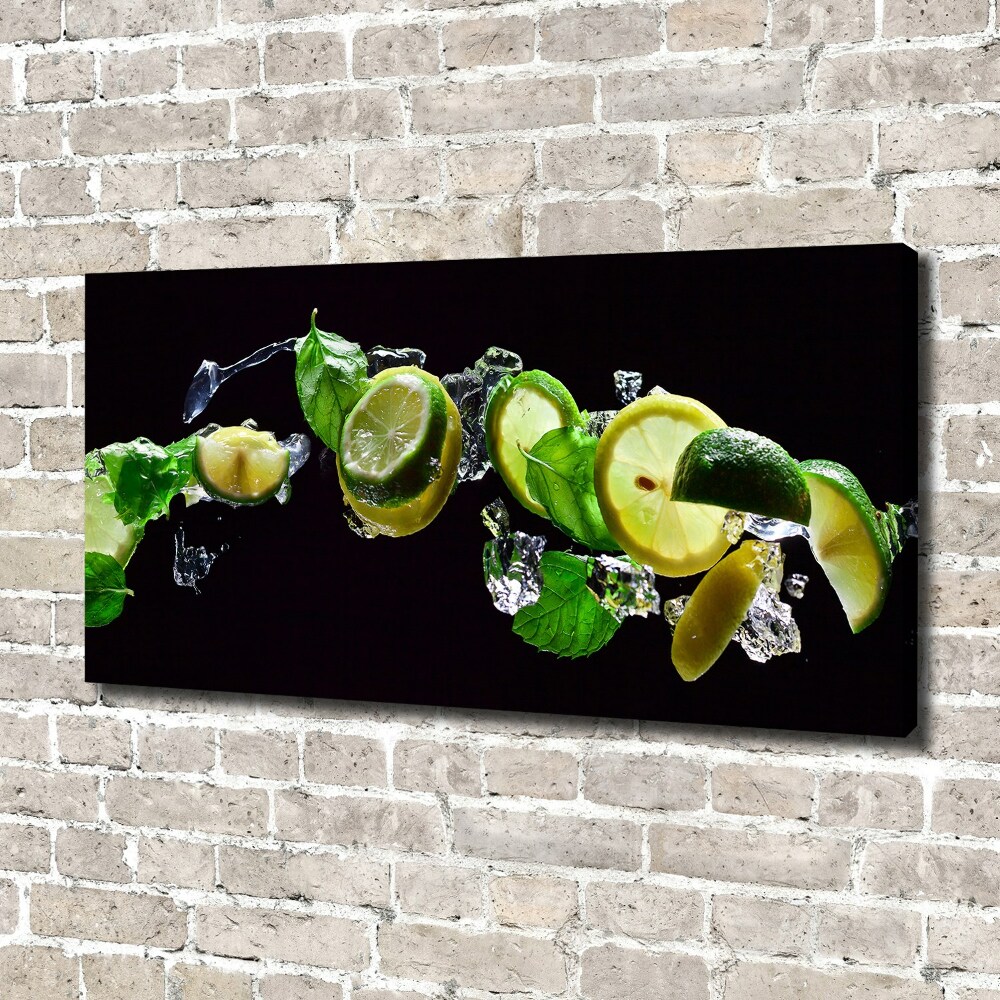 Canvas wall art Lime and lemon