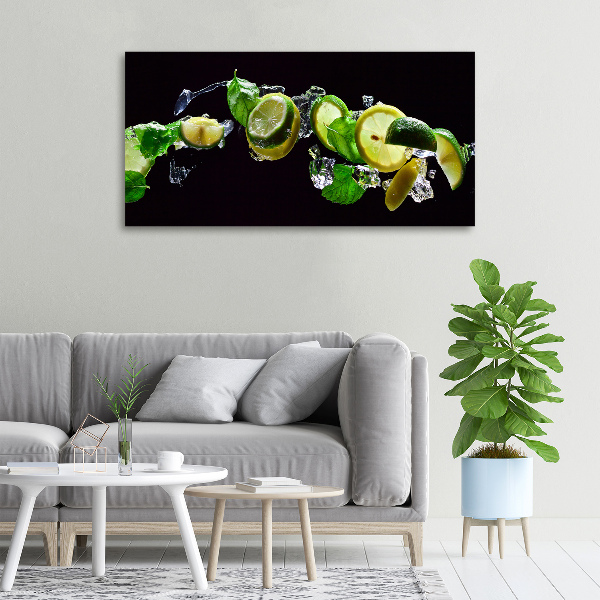 Canvas wall art Lime and lemon