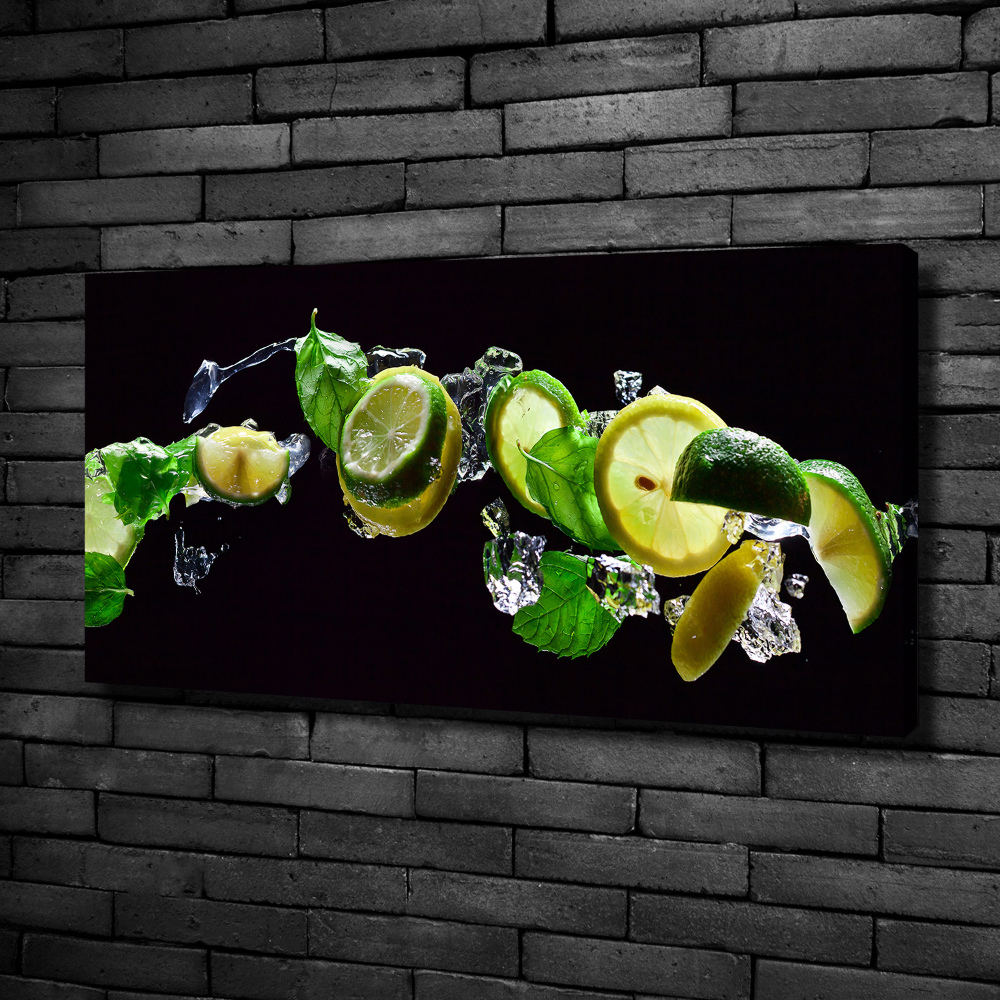 Canvas wall art Lime and lemon