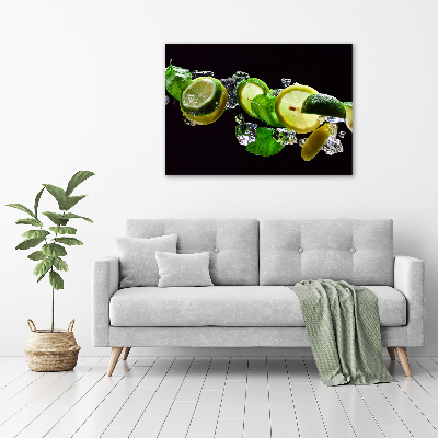 Canvas wall art Lime and lemon