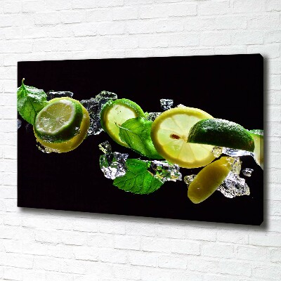 Canvas wall art Lime and lemon