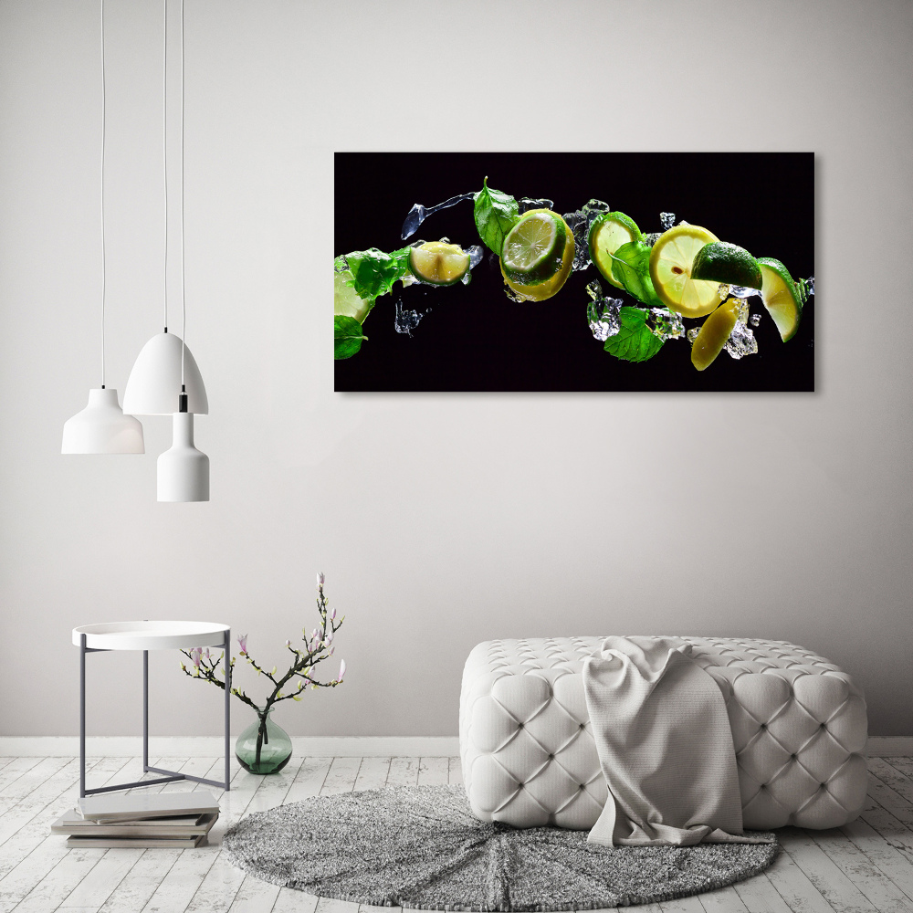 Canvas wall art Lime and lemon