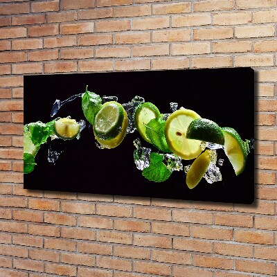 Canvas wall art Lime and lemon