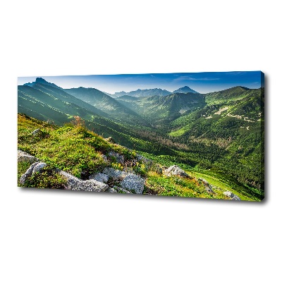 Canvas wall art Dawn in the Tatra Mountains