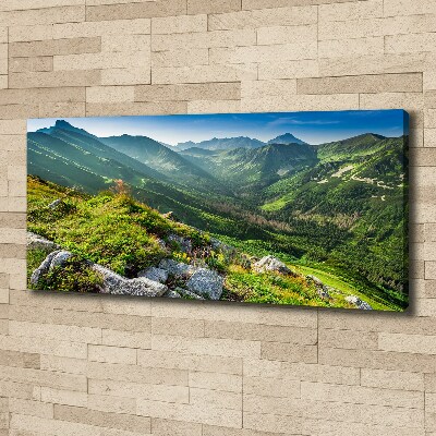 Canvas wall art Dawn in the Tatra Mountains