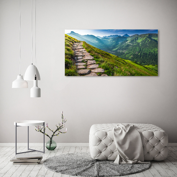 Canvas wall art Path in the Tatra Mountains