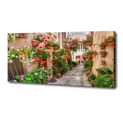 Canvas wall art Italian streets