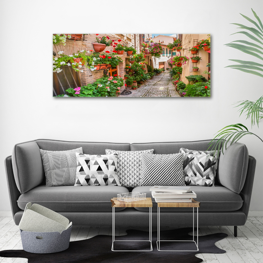 Canvas wall art Italian streets