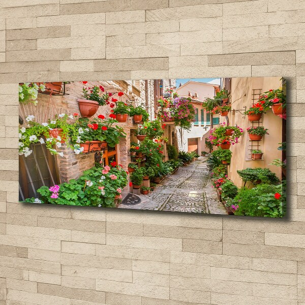 Canvas wall art Italian streets