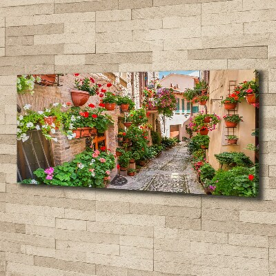 Canvas wall art Italian streets