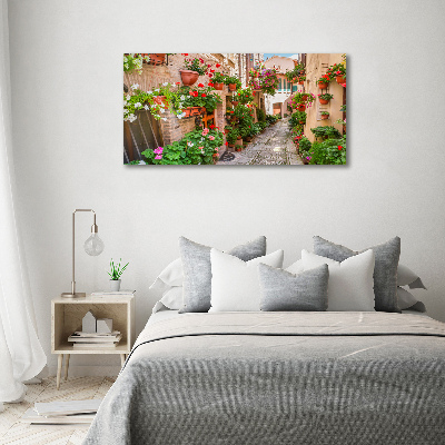 Canvas wall art Italian streets