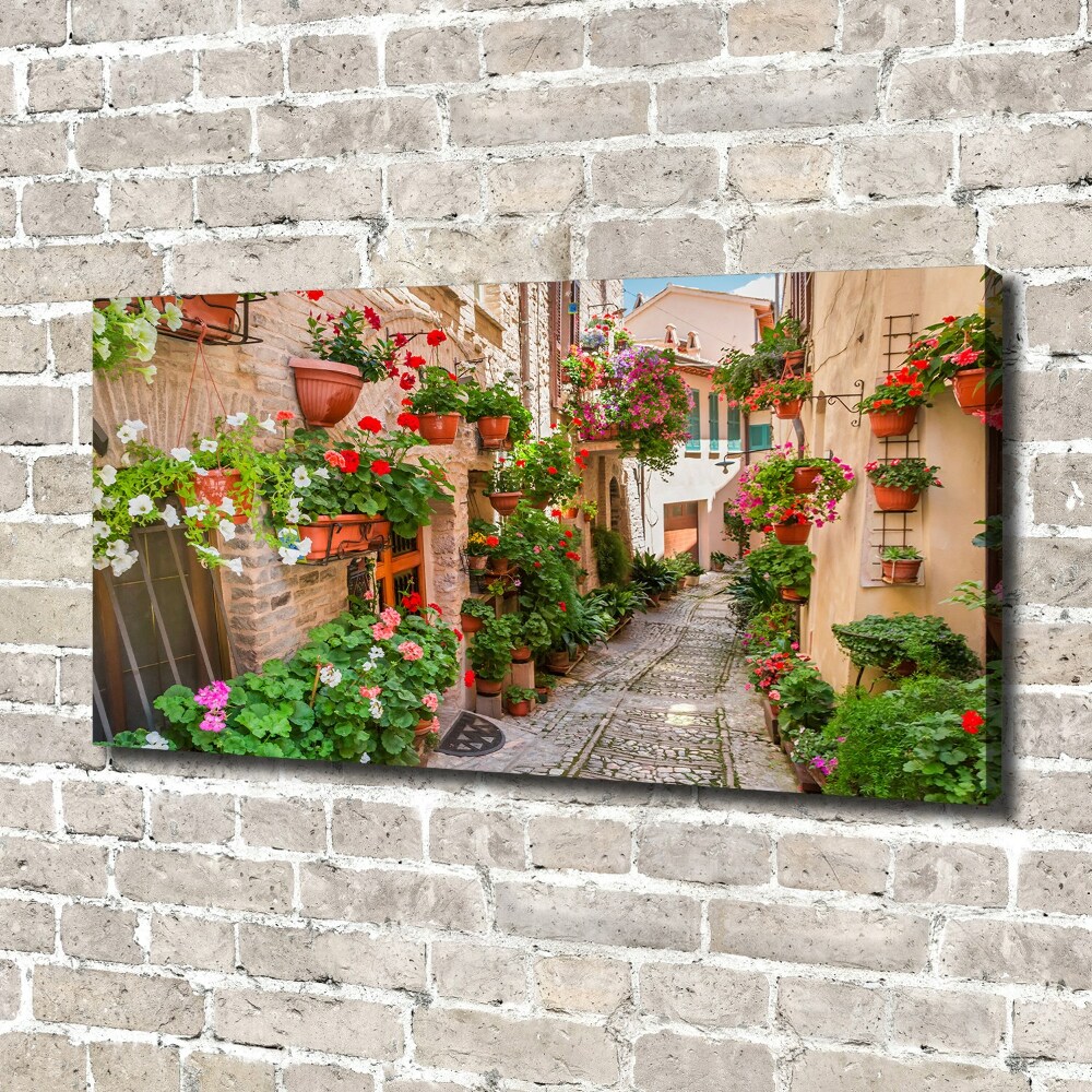 Canvas wall art Italian streets