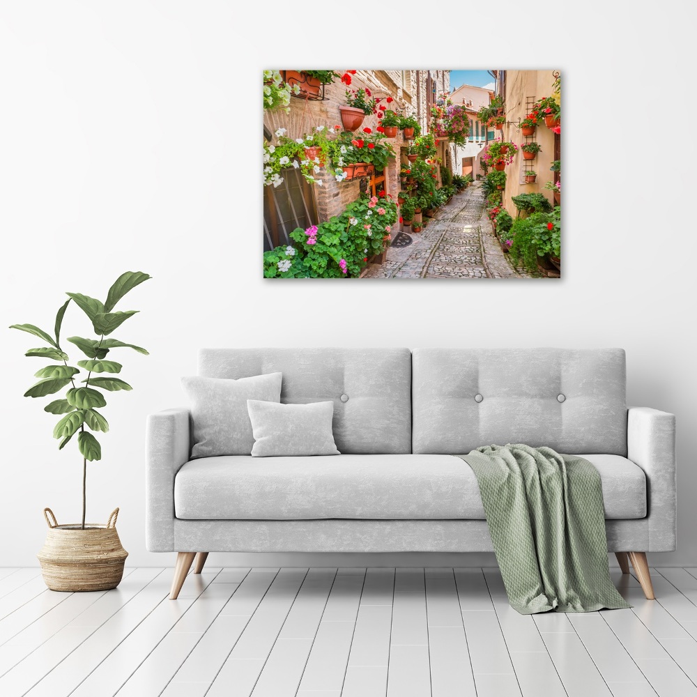 Canvas wall art Italian streets