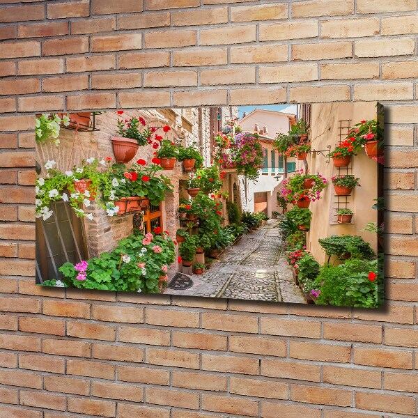 Canvas wall art Italian streets