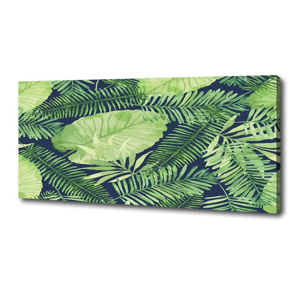 Canvas wall art Tropical leaves