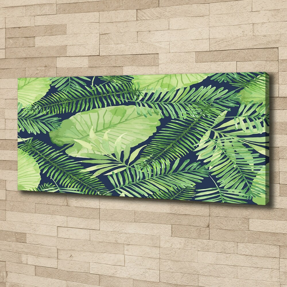 Canvas wall art Tropical leaves