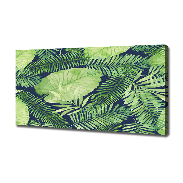 Canvas wall art Tropical leaves