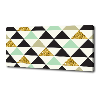 Canvas wall art Colorful triangles