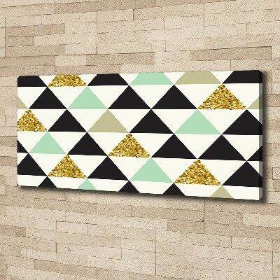 Canvas wall art Colorful triangles