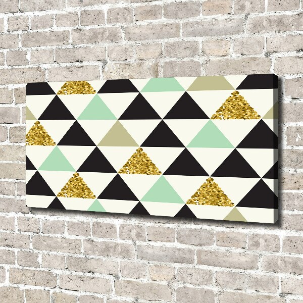 Canvas wall art Colorful triangles