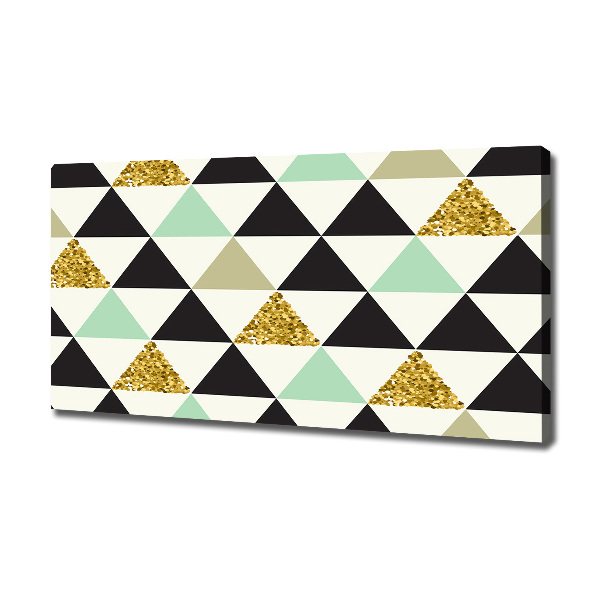 Canvas wall art Colorful triangles