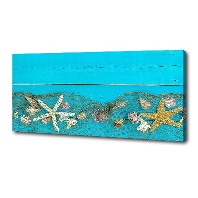 Canvas wall art Starfish and shells