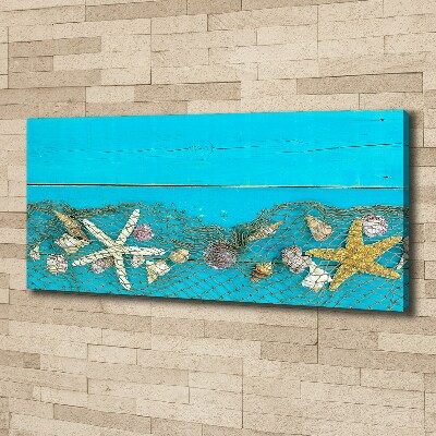 Canvas wall art Starfish and shells