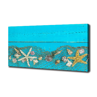 Canvas wall art Starfish and shells