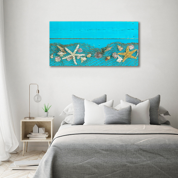 Canvas wall art Starfish and shells