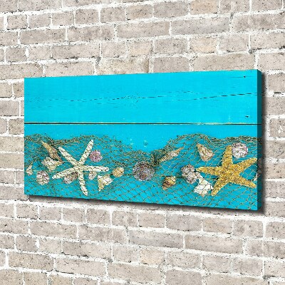 Canvas wall art Starfish and shells