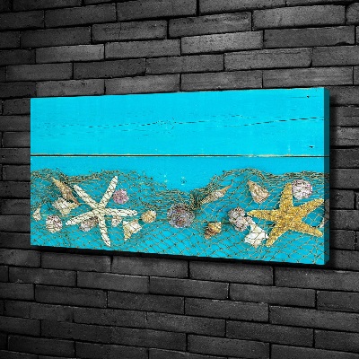 Canvas wall art Starfish and shells