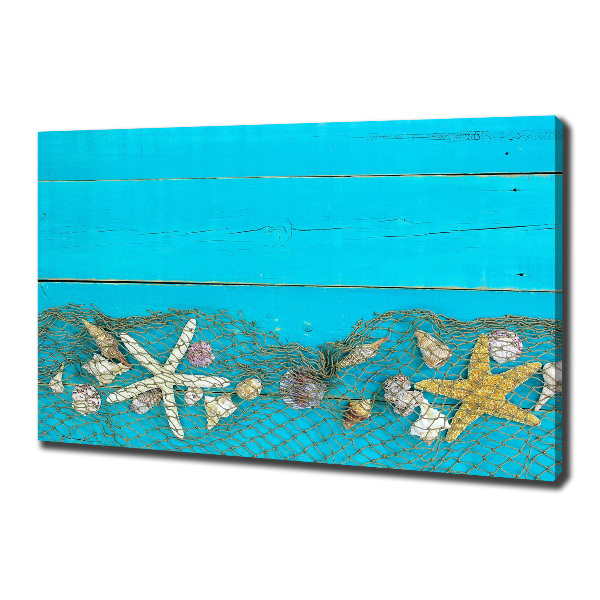 Canvas wall art Starfish and shells