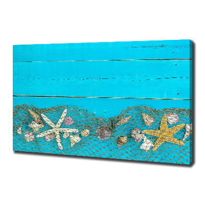 Canvas wall art Starfish and shells